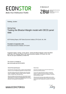 Testing the Bhaduri-Marglin model with OECD panel data