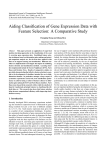 Aiding Classification of Gene Expression Data with Feature Selection