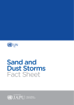 Sand and Dust Storms Fact Sheet