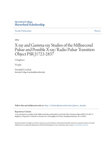X-ray and Gamma-ray Studies of the Millisecond Pulsar and