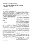 Brownian functionals in Physics and Computer Science