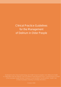 Clinical Practice Guidelines for the Management of