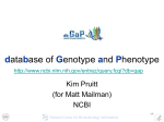 database of Genotype and Phenotype