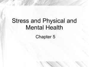 Stress and Physical and Mental Health