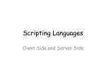 Scripting - Client and Server Side