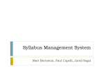 Syllabus Management System