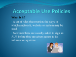 Acceptable Use Policies