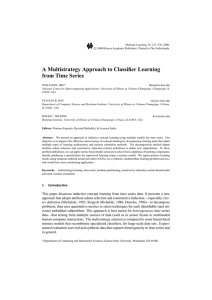 A Multistrategy Approach to Classifier Learning from Time