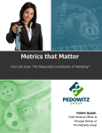 Metrics that Matter - The Pedowitz Group