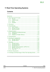 a. Real Time Operating Systems Notes