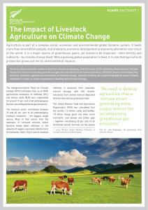 fact sheet 1 - New Zealand Agricultural Greenhouse Gas
