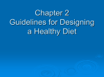 Chapter 2 Planning a Healthy Diet
