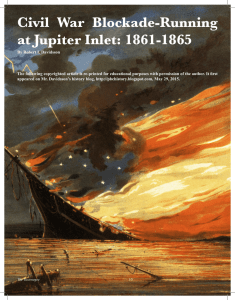 Civil War Blockade-Running at Jupiter Inlet 1861