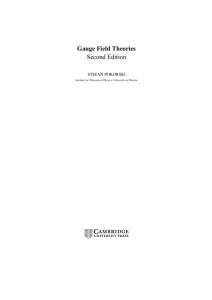 Gauge Field Theories Second Edition - Assets