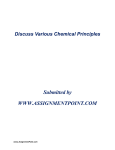 Discuss Various Chemical Principles Submitted by WWW