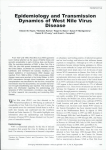 Epidemiology and Transmission Dynamics of West Nile Virus