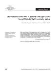 Normalization of the EKG in patients with right bundle branch block