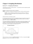 Chapter 9: Sampling Distributions