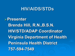HIV/AIDS/STDs in Virginia