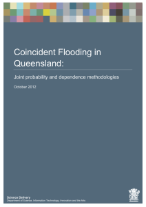 Coincident Flooding in Queensland: Joint probability and