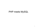PHP meets MySQL - La Salle University