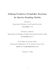 Defining Predictive Probability Functions for Species Sampling Models