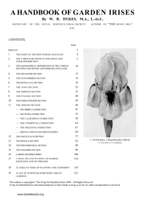 Handbook of Garden Irises - Group for Beardless Irises