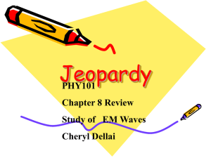 Jeopardy EM Waves and Magnetism