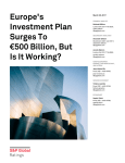 Europe`s Investment Plan Surges To €500 Billion, But Is