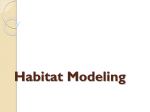 Focus 3: Habitat Modeling