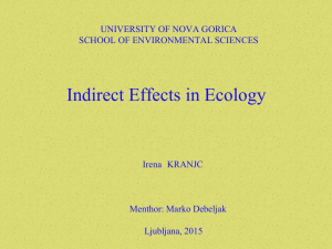Indirect Effects in - Department of Knowledge Technologies