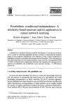 Possibilistic conditional independence: A similarity