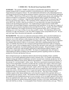 Prospectus - Laboratory for Microbial Oceanography