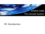ATMOS 5400: The Climate System 01. Introduction