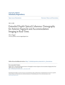 Extended Depth Optical Coherence Tomography for Anterior
