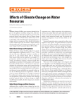 Effects of Climate Change on Water Resources
