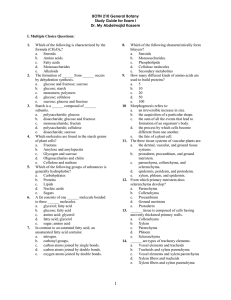 Exam I will be on lectures 1 to 6 (Introduction to )