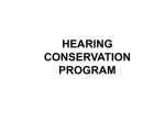 HEARING CONSERVATION PROGRAM