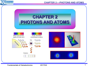 chapter 2 photons and atoms
