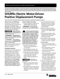 SHURflo Electric Motor-Driven Positive Displacement Pumps