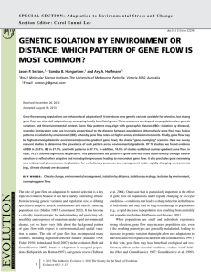 genetic isolation by environment or distance: which pattern of gene