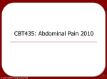 CBT435: Abdominal Pain