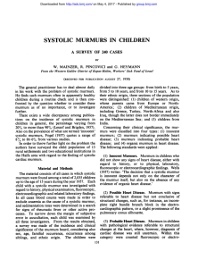 systolic murmurs in children - Archives of Disease in Childhood