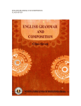 ENGLISH GRAMMAR AND COMPOSITION CLASS