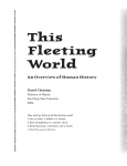 This Fleeting World--An Overview of Human History by David
