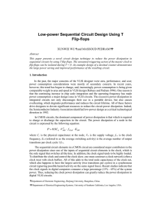 Low-power Sequential Circuit Design Using T