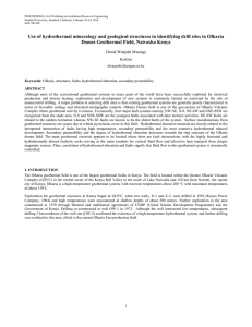 Use of Hydrothermal Mineralogy and Geological Structures in