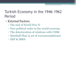 Turkish Economy in 1946-1962 Period