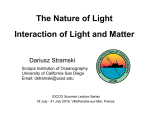 Stramski_IOCCG 2016_Interaction of Light and Matter