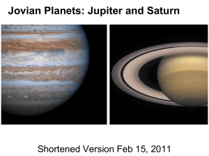 Giant Planets (also called jovian planets)
